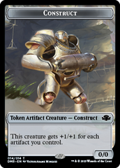 Zombie // Construct Double-Sided Token [Dominaria Remastered Tokens] | Good Games Cannington