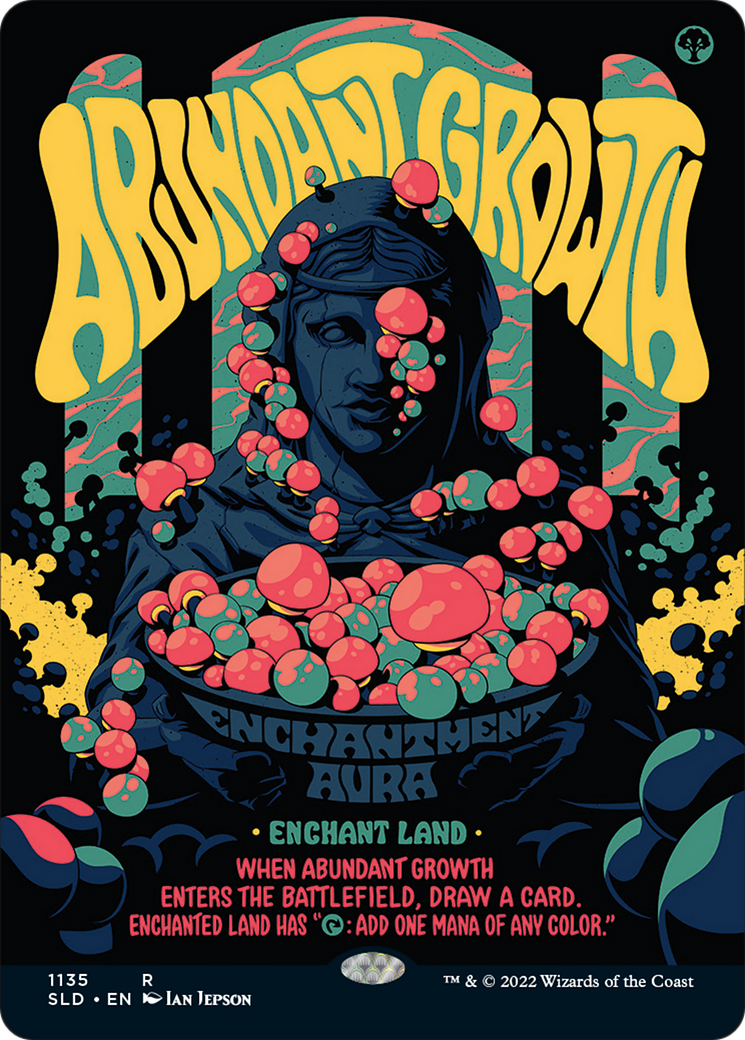 Abundant Growth (Borderless) [Secret Lair Drop Series] | Good Games Cannington