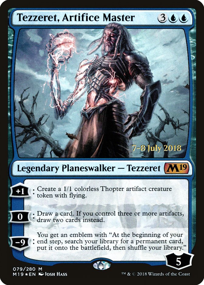 Tezzeret, Artifice Master [Core Set 2019 Prerelease Promos] | Good Games Cannington