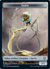 Servo // Zombie Double-Sided Token [Dungeons & Dragons: Adventures in the Forgotten Realms Commander Tokens] | Good Games Cannington