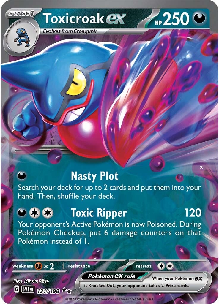 Toxicroak ex (131/198) [Scarlet & Violet: Base Set] | Good Games Cannington