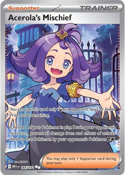 Acerolas Mischief 165 132 165/132 (ME01: Mega Evolution)  - Holofoil | Good Games Cannington