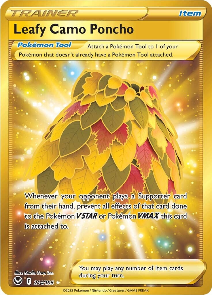 Leafy Camo Poncho (214/195) [Sword & Shield: Silver Tempest] | Good Games Cannington