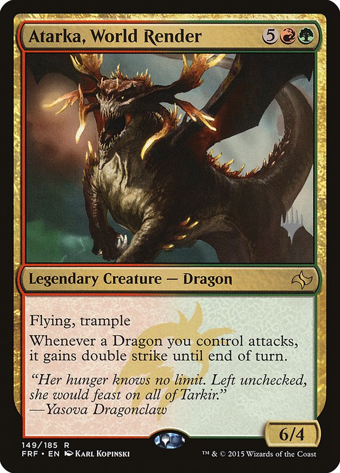 Atarka, World Render (Promo Pack) [Fate Reforged Promos] | Good Games Cannington