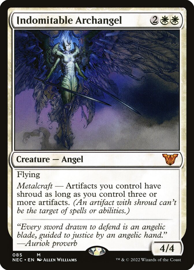 Indomitable Archangel 85 (Commander: Kamigawa: Neon Dynasty)  | Good Games Cannington