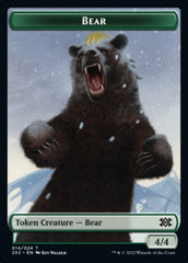 Bear // Phyrexian Golem Double-Sided Token [Double Masters 2022 Tokens] | Good Games Cannington