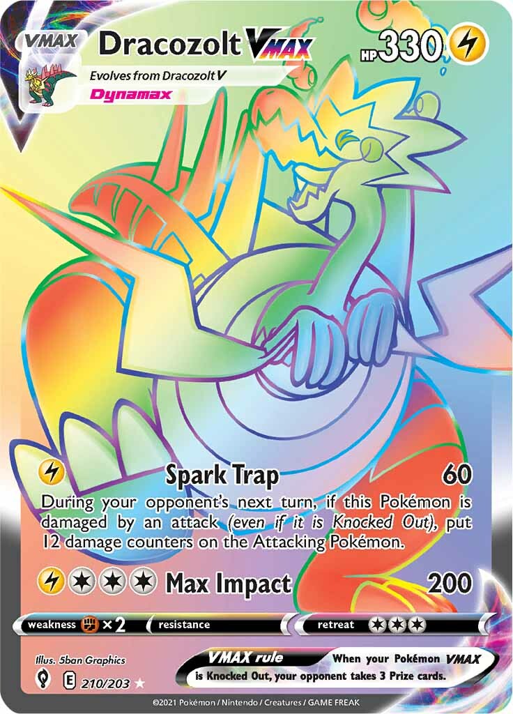 Dracozolt VMAX (210/203) [Sword & Shield: Evolving Skies] | Good Games Cannington