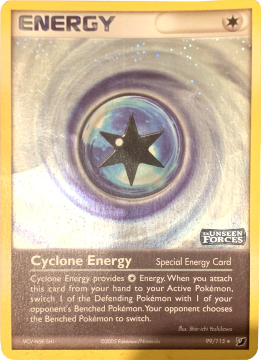 Cyclone Energy (99/115) (Stamped) [EX: Unseen Forces] | Good Games Cannington