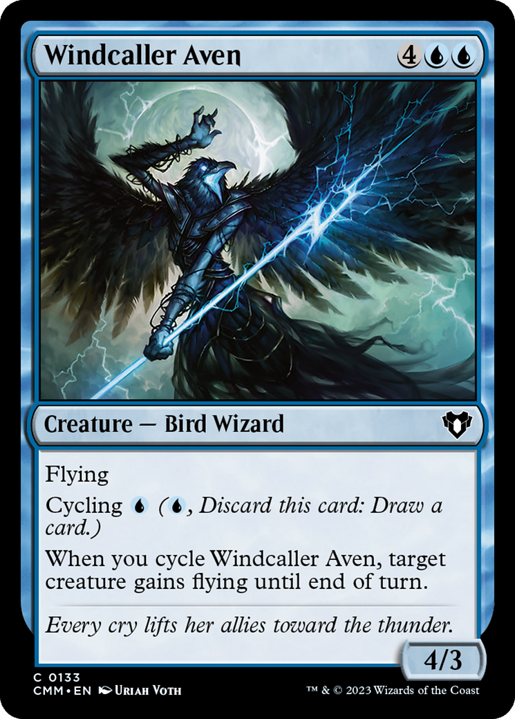 Windcaller Aven [Commander Masters] | Good Games Cannington