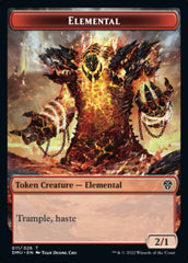 Saproling // Elemental Double-Sided Token [Dominaria United Tokens] | Good Games Cannington