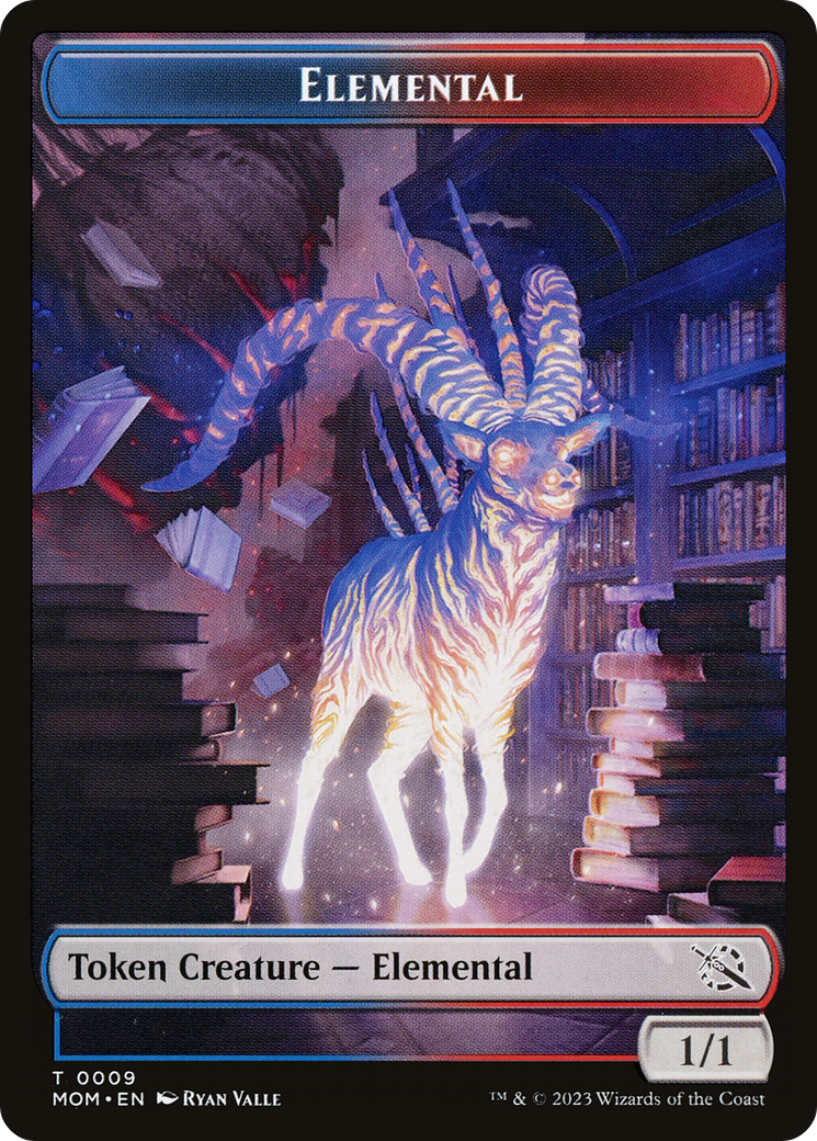 Elemental (09) // Spirit (13) Double-Sided Token [March of the Machine Tokens] | Good Games Cannington