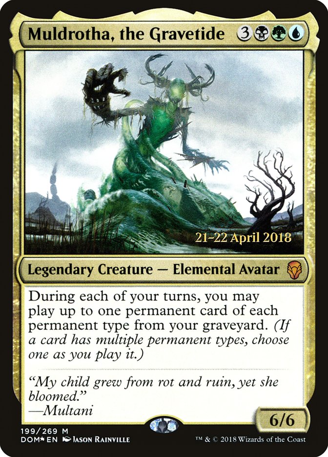 Muldrotha, the Gravetide [Dominaria Prerelease Promos] | Good Games Cannington