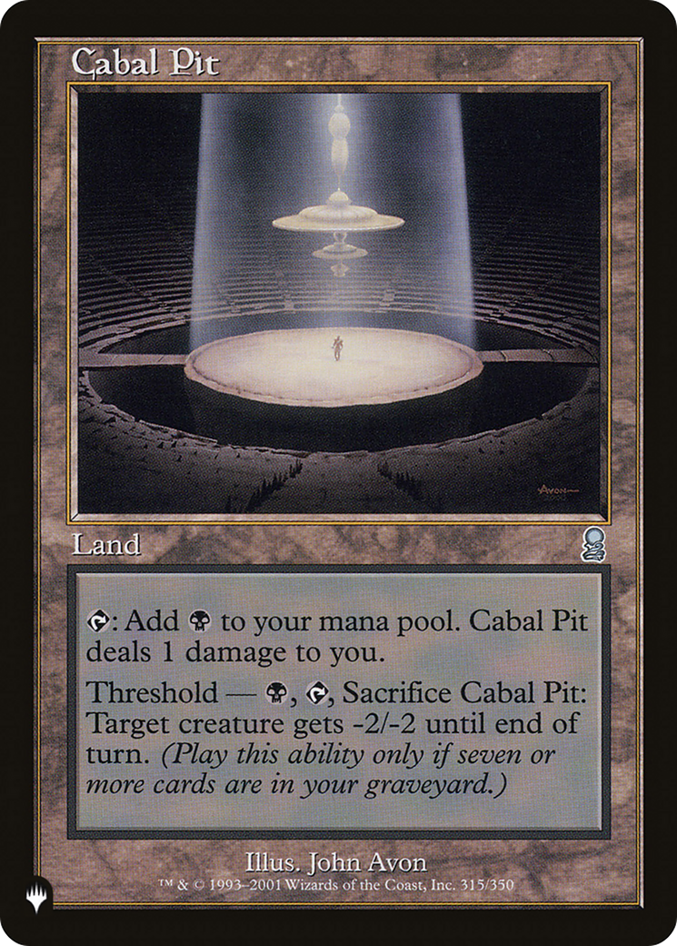 Cabal Pit [The List] | Good Games Cannington