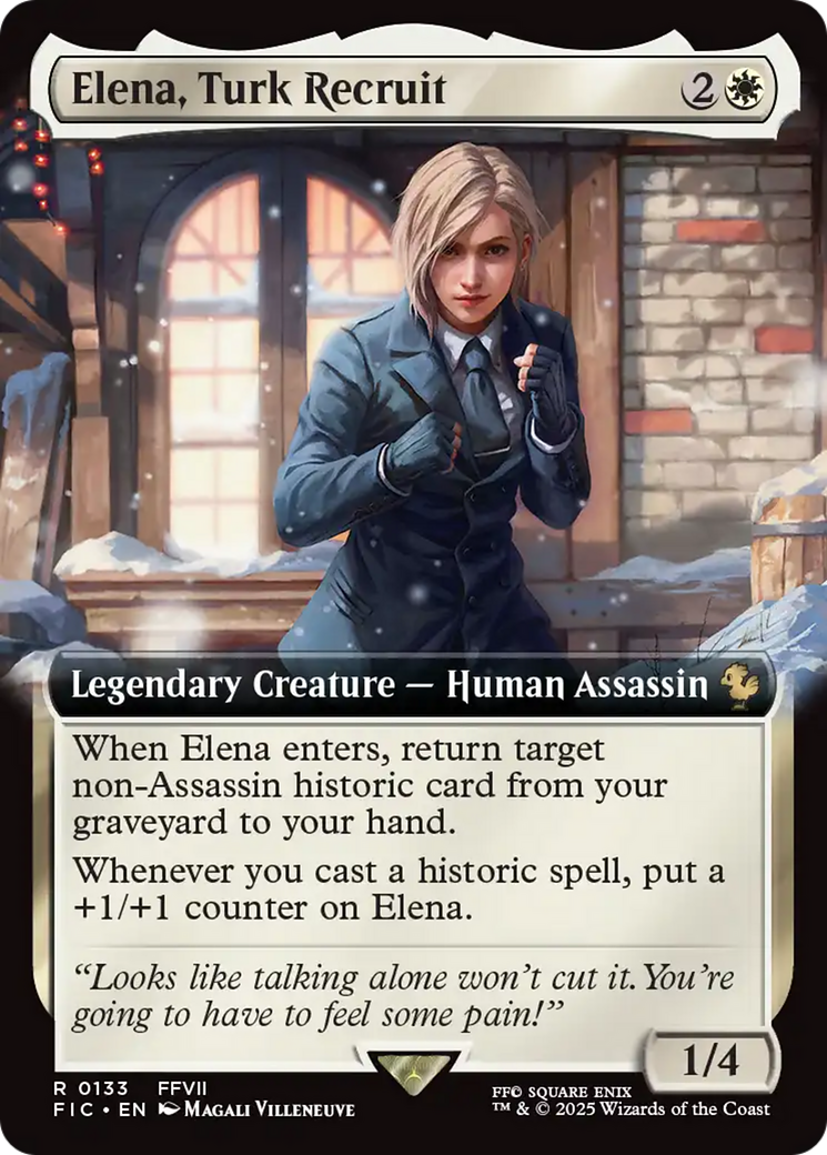 Elena, Turk Recruit (Extended Art) [FINAL FANTASY Commander] | Good Games Cannington
