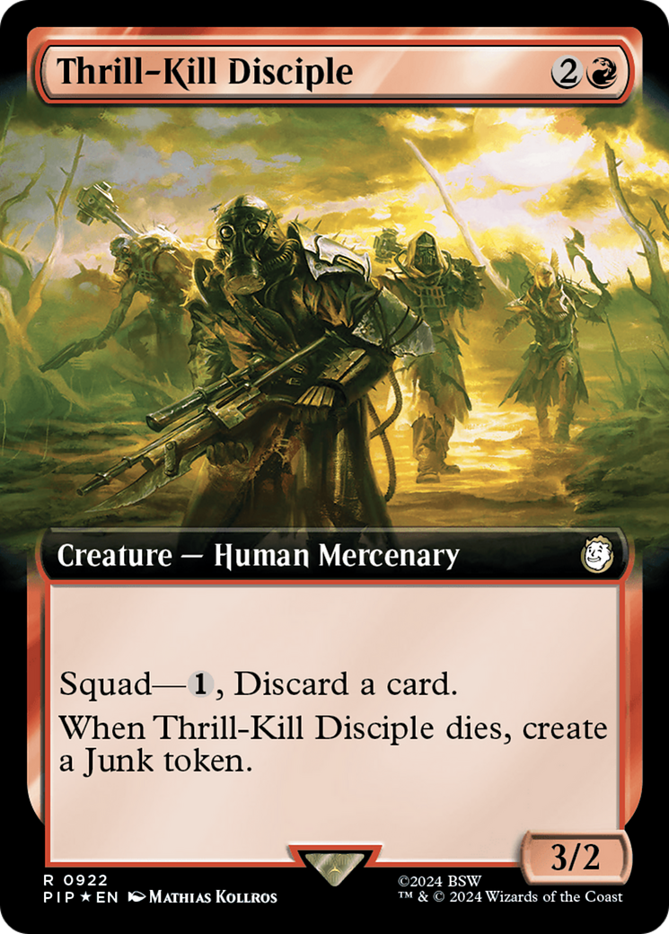 Thrill-Kill Disciple (Extended Art) (Surge Foil) [Fallout] | Good Games Cannington