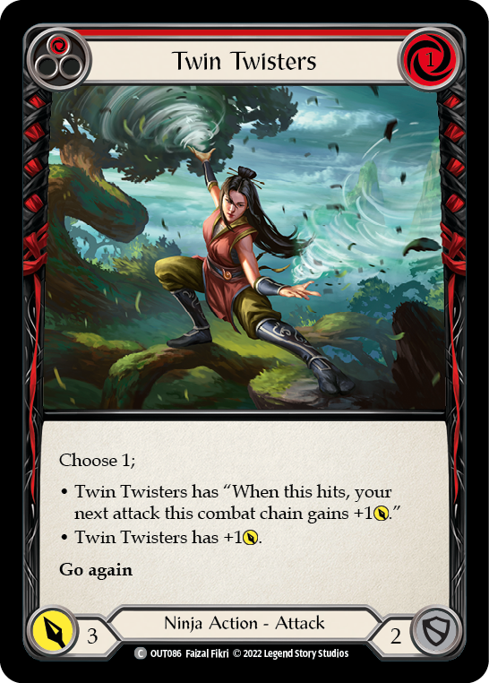 Twin Twisters (Red) [OUT086] (Outsiders) | Good Games Cannington
