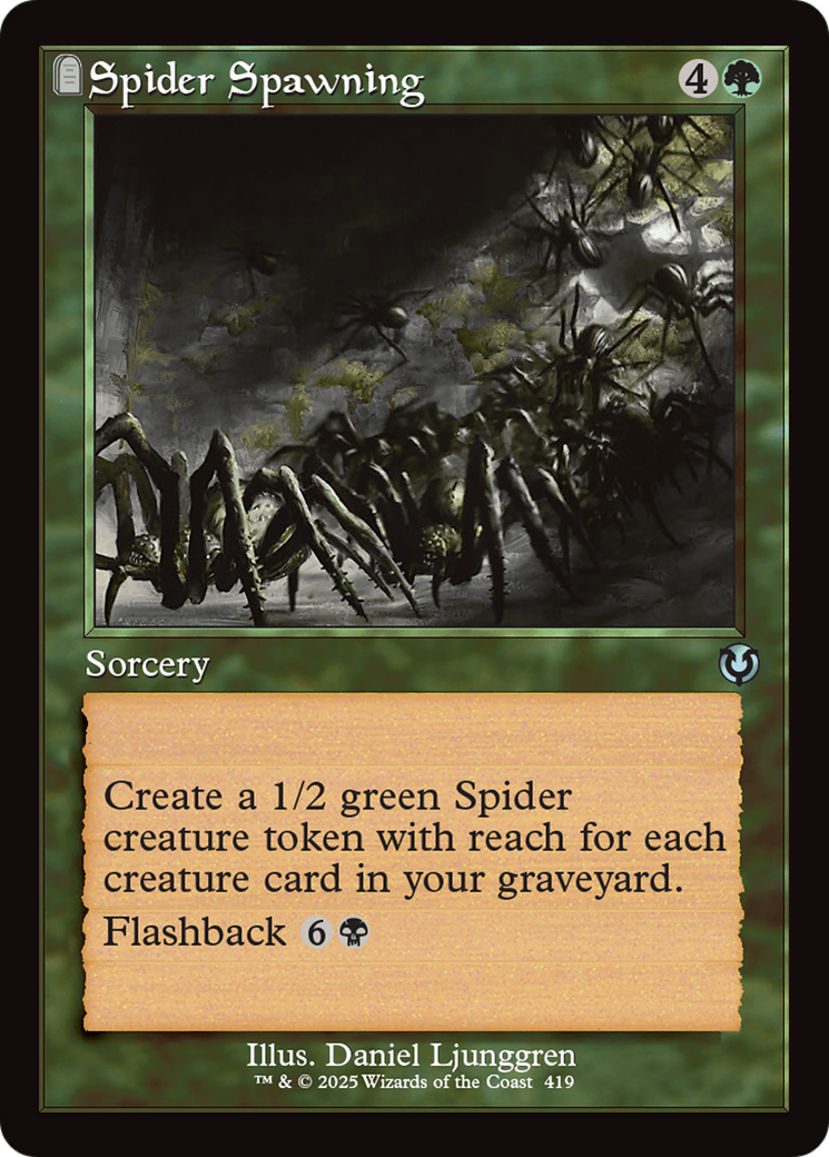 Spider Spawning (Retro Frame) [Innistrad Remastered] | Good Games Cannington