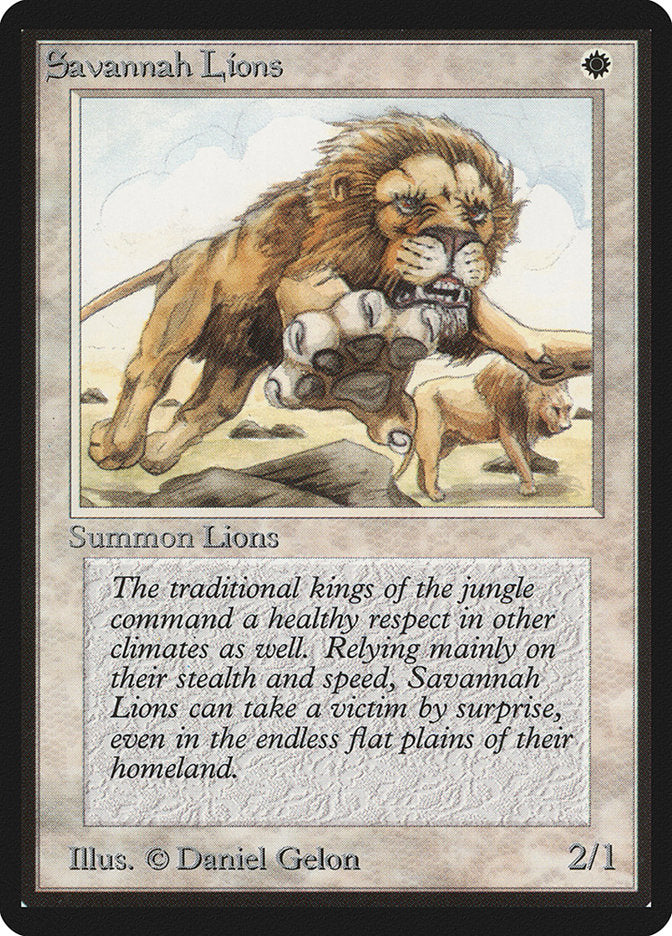Savannah Lions [Beta Edition] | Good Games Cannington