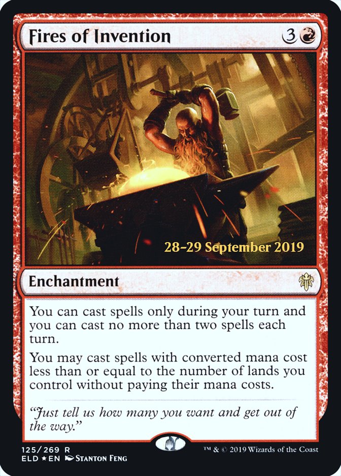Fires of Invention [Throne of Eldraine Prerelease Promos] | Good Games Cannington