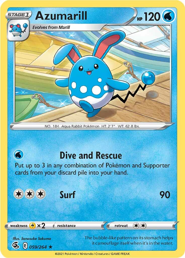 Azumarill (059/264) [Sword & Shield: Fusion Strike] | Good Games Cannington