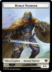 Human Warrior // Zombie Army Double-Sided Token [Commander Masters Tokens] | Good Games Cannington