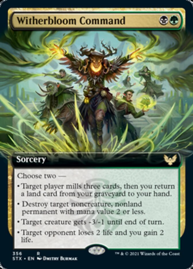 Witherbloom Command (Extended Art) [Strixhaven: School of Mages] | Good Games Cannington