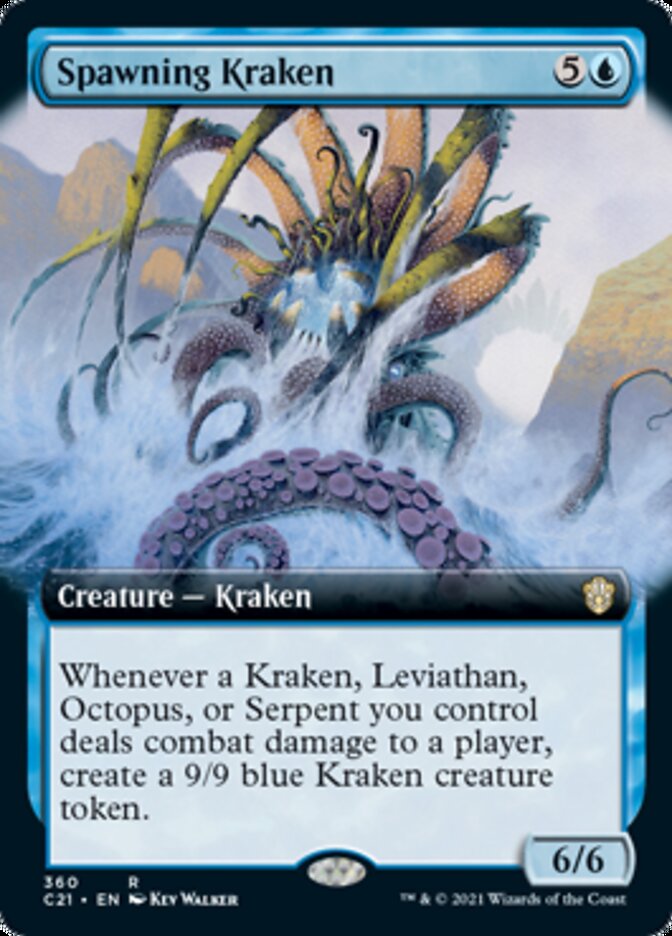Spawning Kraken (Extended Art) [Commander 2021] | Good Games Cannington