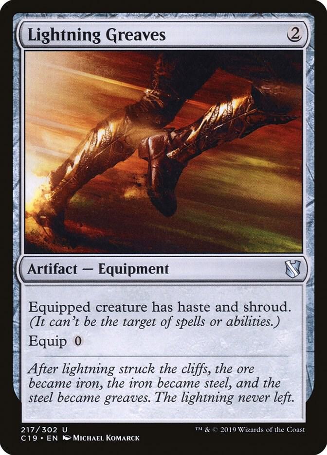 Lightning Greaves 217/302 (Commander 2019)  | Good Games Cannington