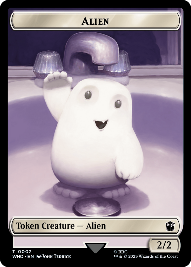 Alien // Mark of the Rani Double-Sided Token [Doctor Who Tokens] | Good Games Cannington