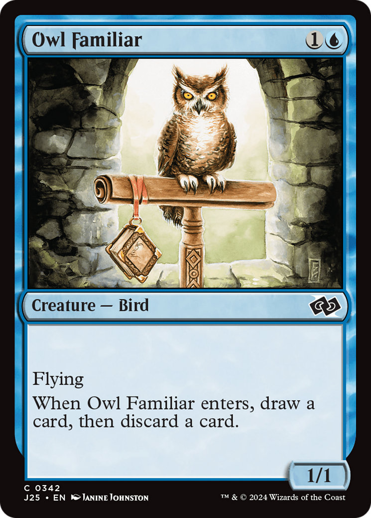 Owl Familiar [Foundations Jumpstart] | Good Games Cannington