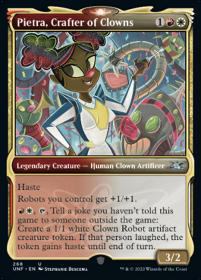 Pietra, Crafter of Clowns (Showcase) [Unfinity] | Good Games Cannington