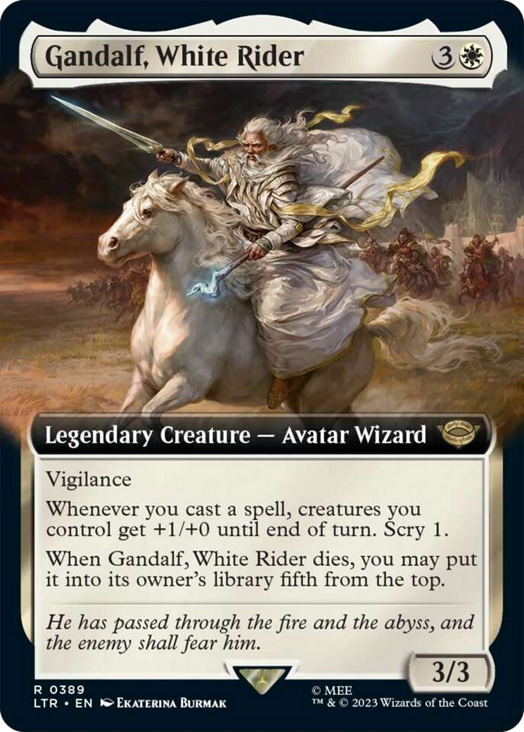 Gandalf, White Rider (Extended Art) [The Lord of the Rings: Tales of Middle-Earth] | Good Games Cannington