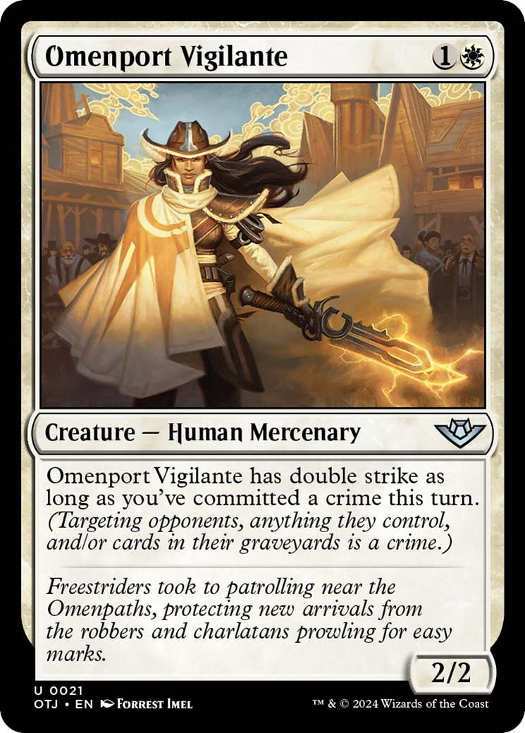 Omenport Vigilante [Outlaws of Thunder Junction] | Good Games Cannington