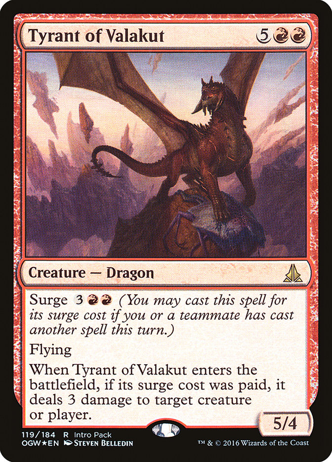 Tyrant of Valakut (Intro Pack) [Oath of the Gatewatch Promos] | Good Games Cannington