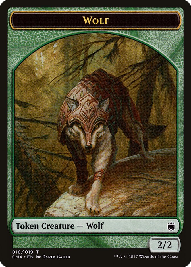 Wolf Token (016/019) [Commander Anthology Tokens] | Good Games Cannington