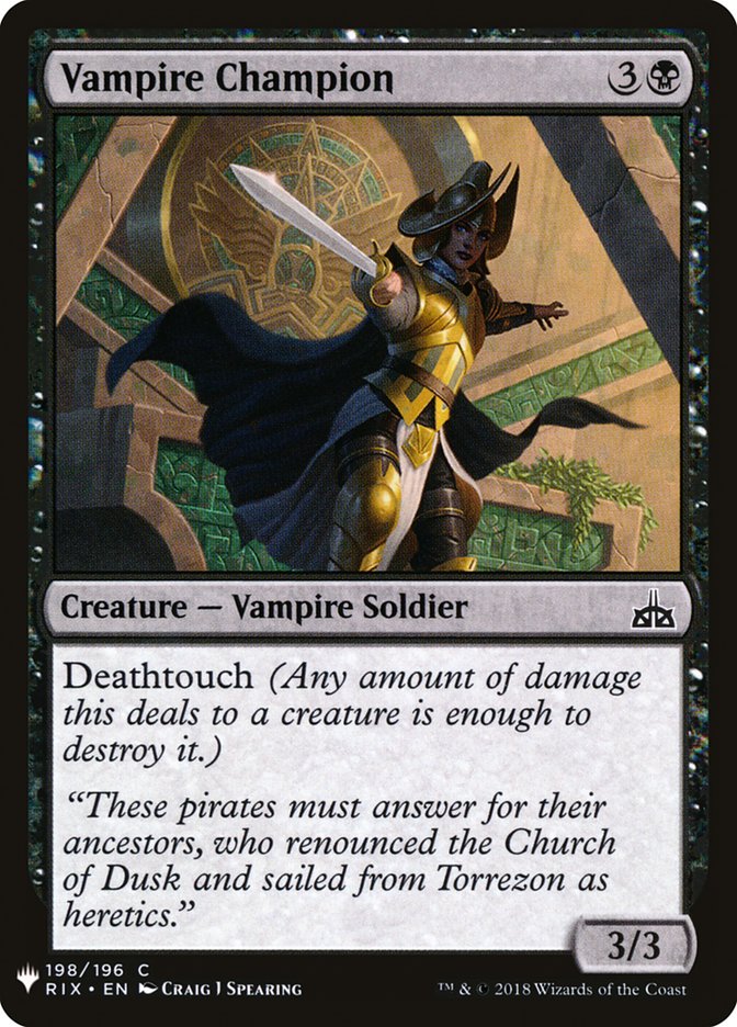 Vampire Champion [Mystery Booster] | Good Games Cannington