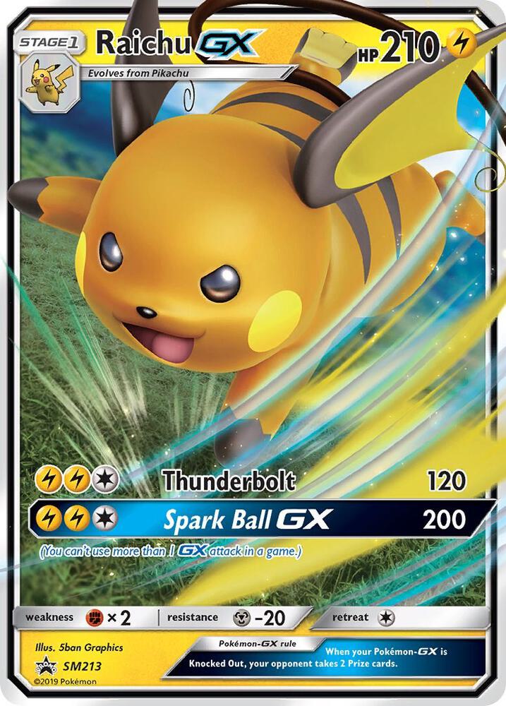 Raichu GX SM213 (SM Promos)  - Holofoil | Good Games Cannington