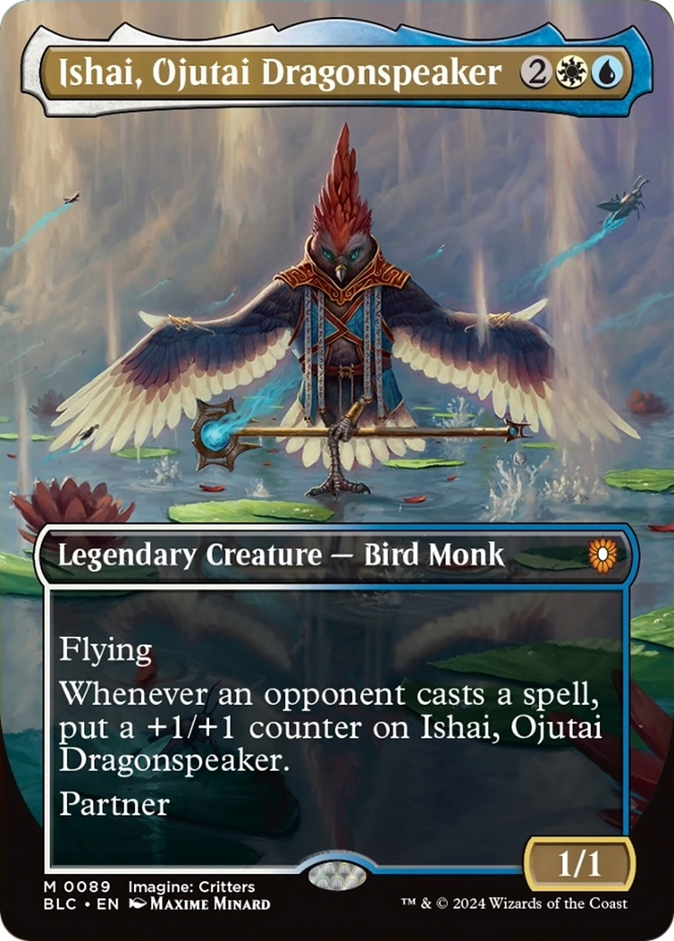 Ishai, Ojutai Dragonspeaker (Borderless) [Bloomburrow Commander] | Good Games Cannington