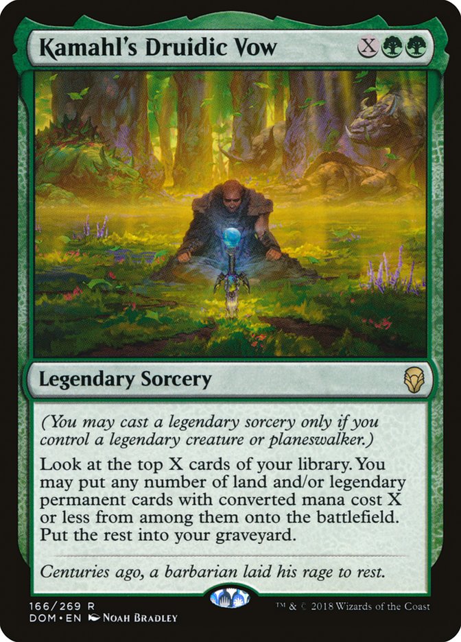 Kamahl's Druidic Vow 166 (Dominaria)  | Good Games Cannington