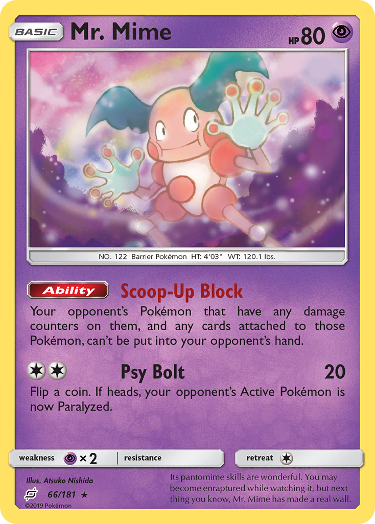 Mr. Mime (66/181) [Sun & Moon: Team Up] | Good Games Cannington