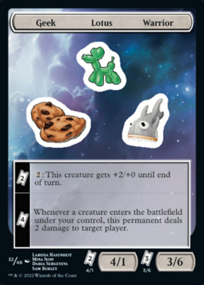 Geek Lotus Warrior [Unfinity Stickers] | Good Games Cannington