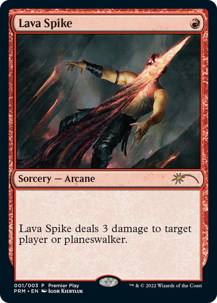 Lava Spike (Premier Play) [Pro Tour Promos] | Good Games Cannington