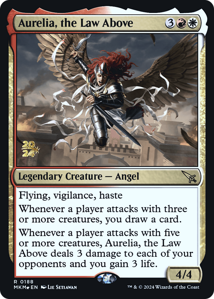 Aurelia, the Law Above [Murders at Karlov Manor Prerelease Promos] | Good Games Cannington