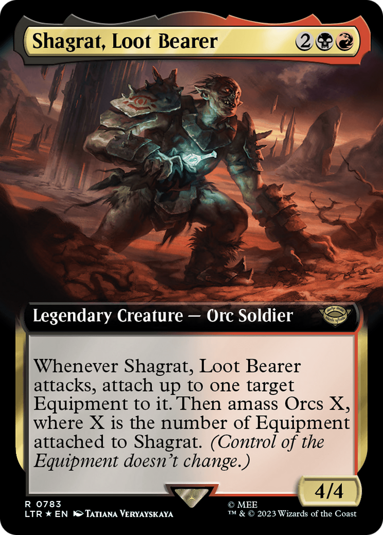 Shagrat, Loot Bearer (Extended Art) (Surge Foil) [The Lord of the Rings: Tales of Middle-Earth] | Good Games Cannington