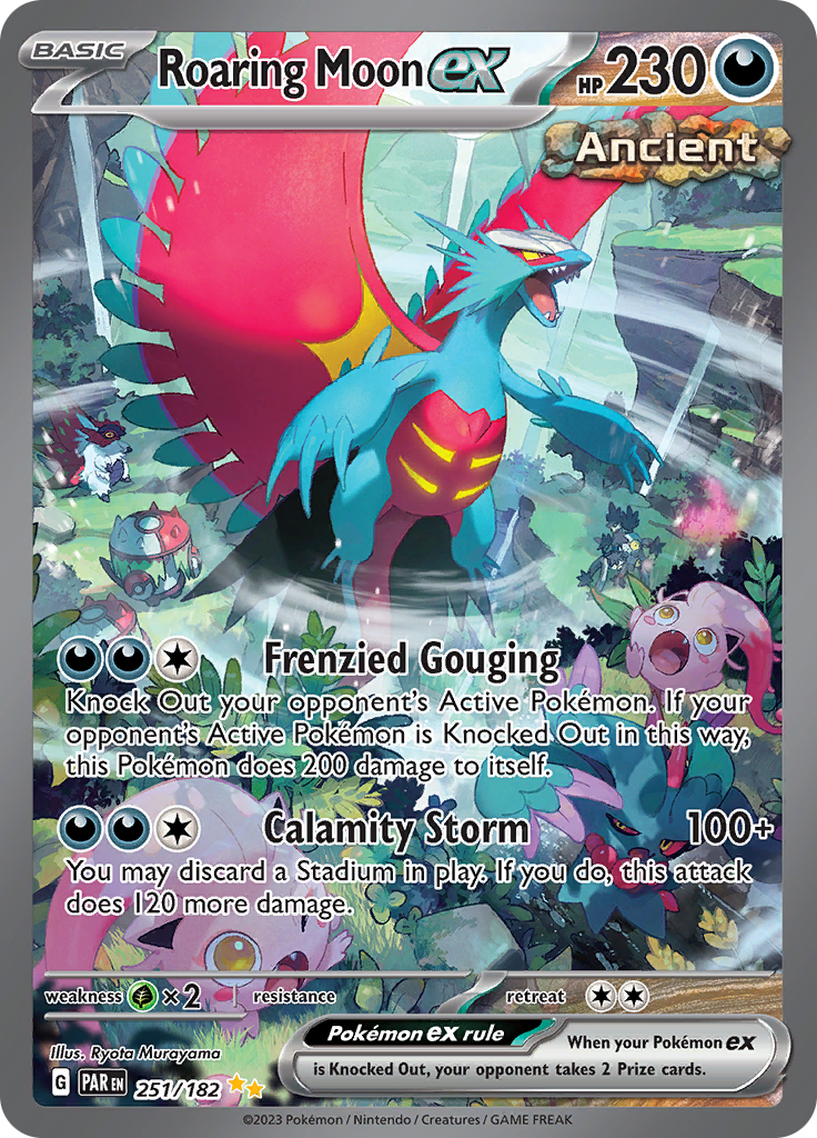 Roaring Moon ex (251/182) [Scarlet & Violet: Paradox Rift] | Good Games Cannington