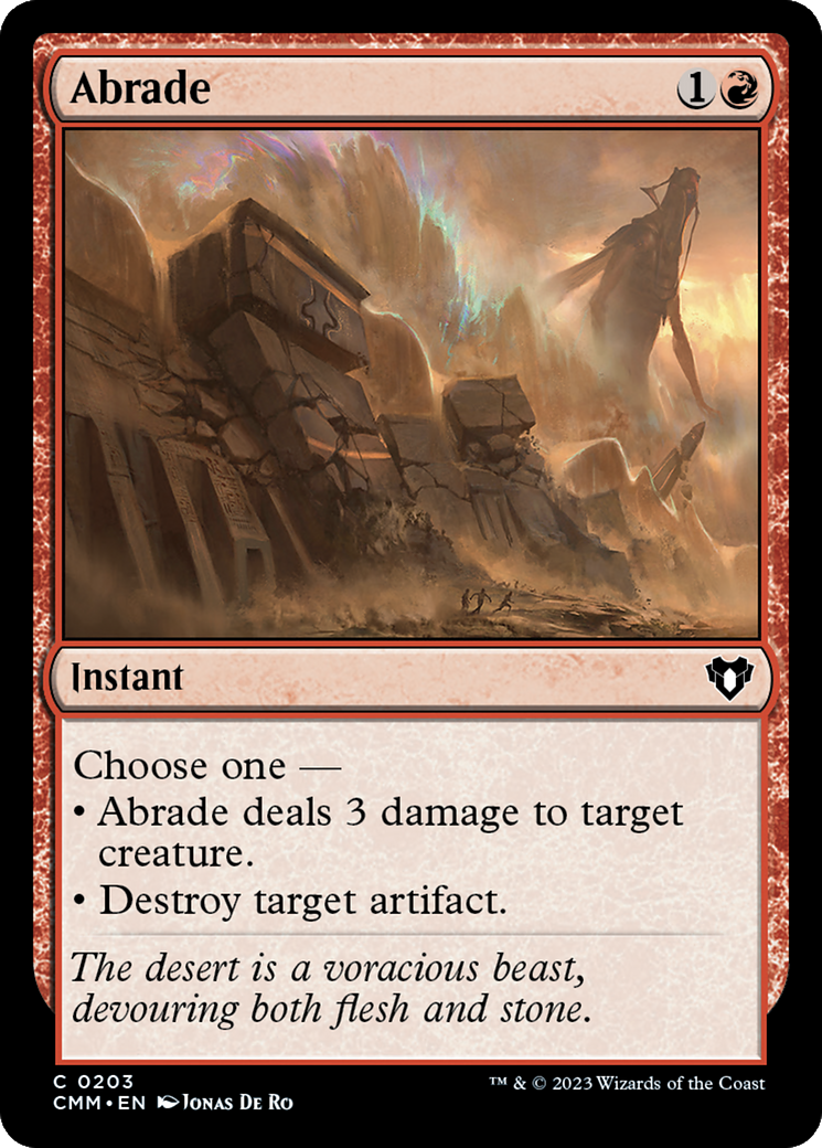 Abrade [Commander Masters] | Good Games Cannington
