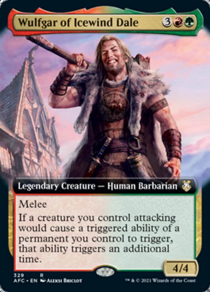 Wulfgar of Icewind Dale (Extended Art) [Dungeons & Dragons: Adventures in the Forgotten Realms Commander] | Good Games Cannington