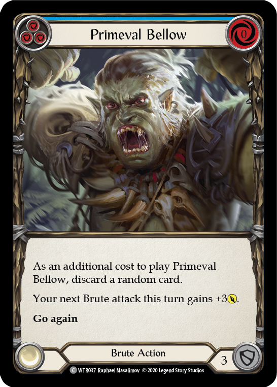 Primeval Bellow (Blue) [U-WTR037] (Welcome to Rathe Unlimited)  Unlimited Normal | Good Games Cannington