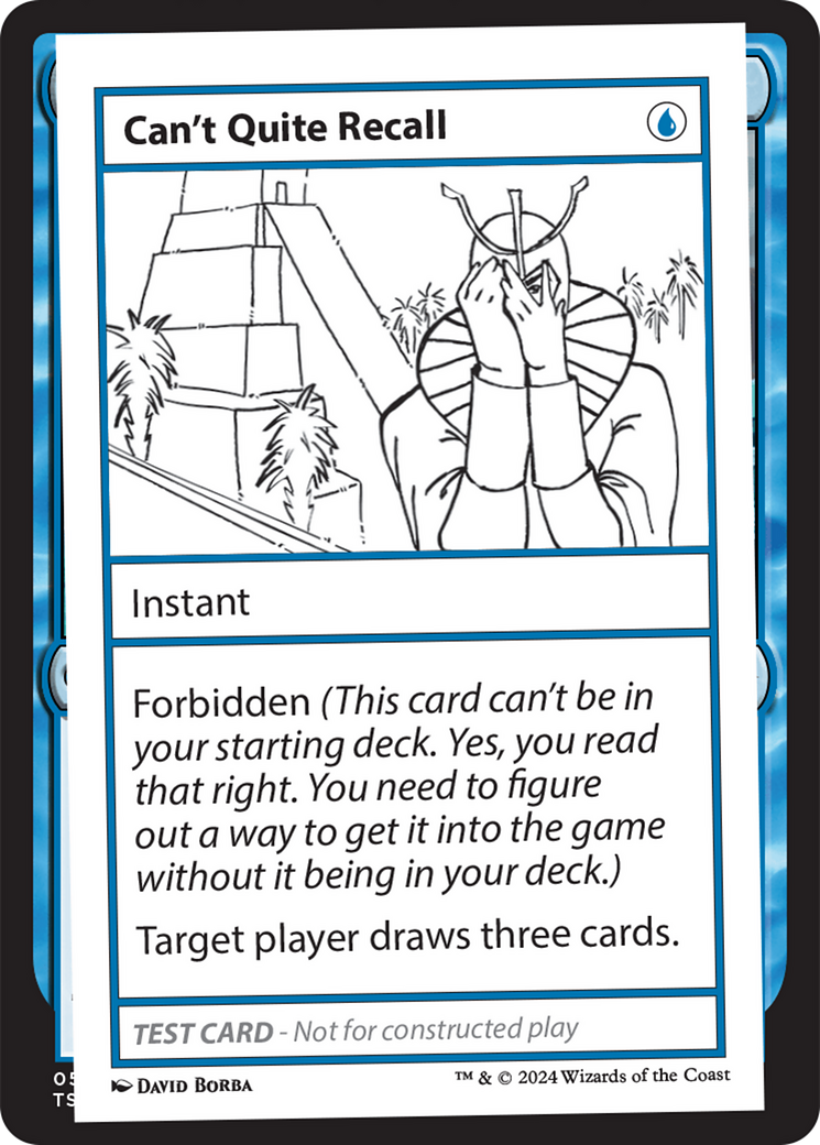 Can't Quite Recall [Mystery Booster 2 Playtest Cards] | Good Games Cannington