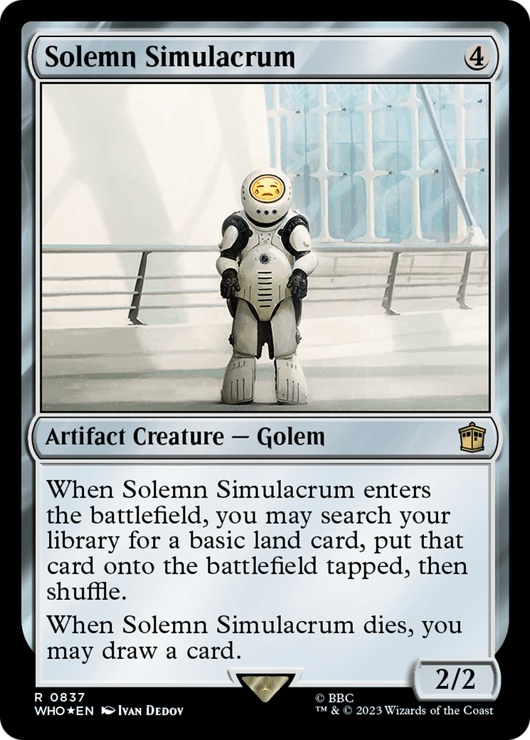 Solemn Simulacrum (Surge Foil) [Doctor Who] | Good Games Cannington